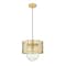 Z-Lite Kipton 1 Light Pendant, Rubbed Brass & Clear 3037P11-RB - alternate 4